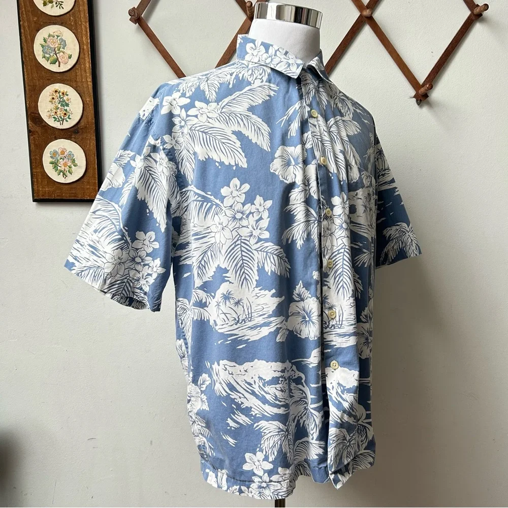 J. Crew Tropical Floral Hawaiian Shirt
